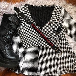 Red and Black Studded Choker